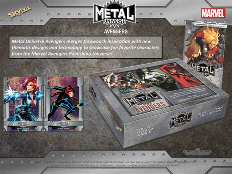 marvel metal universe trading card blaster box|2024 metal universe avengers.